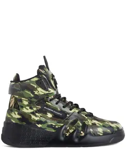 Giuseppe Zanotti Talon camouflage high-top sneakers 18464855