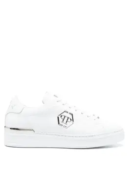 Philipp Plein Hexagon low-top leather sneakers 18626076