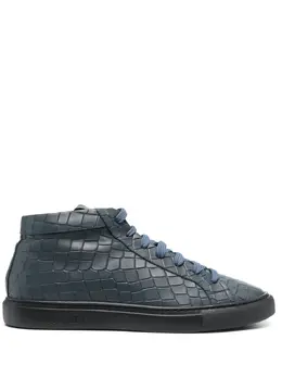 Hide&Jack croco-embossed high-top sneakers 19226638
