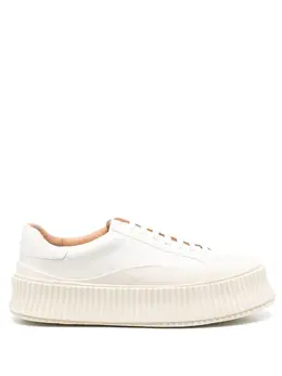 Jil Sander leather flatform sneakers 19495726