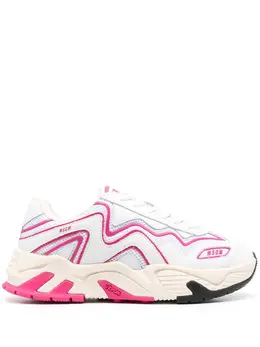 MSGM panelled low-top sneakers 18814056