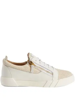 Giuseppe Zanotti twill-weave panelled sneakers 19206491