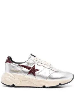Golden Goose star patch metallic leather sneakers 19676983