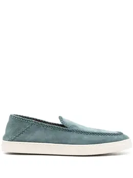 Giorgio Armani whipstitch-trim detail sneakers 19746478
