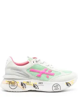 Premiata logo-patch leather sneakers 19692030