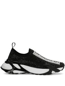 Dolce & Gabbana Fast rhinestone-embellished sneakers 19391148