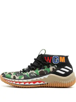 Adidas x BAPE Dame4 "Green Shark ABC Camo" sneakers 14085745