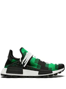 Adidas x Billionaires Boys Club x Pharrell Williams NMD Hu "Plaid Pack/Green" sneakers 14082563