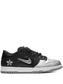 Nike x Supreme SB Dunk Low OG QS "Jewel Swoosh Silver/Black" sneakers 14531742