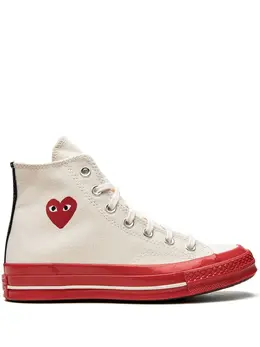 Converse x CdG Play Chuck 70 High "Pristine Red" sneakers 19486681