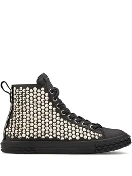 Giuseppe Zanotti high top stud-embellished sneakers 14713083