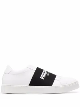 Philipp Plein logo strap slip-on sneakers 17158905