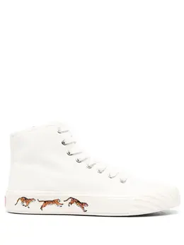 Kenzo tiger-print lace-up sneakers 18930241