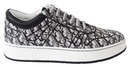 Jimmy Choo Hawaii Silver Black Glitter Sneakers - EU39/US9 192954927004