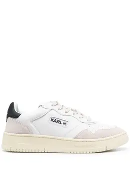 Karl Lagerfeld colour-panelled leather sneakers 19949285