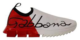 Dolce & Gabbana White Red Sorrento Sandals Sneakers - EU39/US6 mv4540- 39