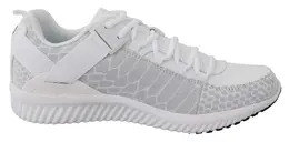 Plein Sport White Polyester Adrian Sneakers - EU41/US8 4059623064001