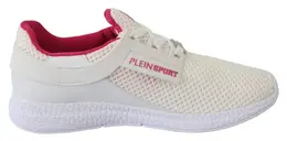 Plein Sport White Polyester Runner Becky Sneakers - EU39/US9 4059623085631
