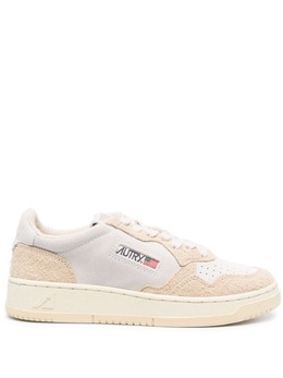Autry logo-patch panelled leather sneakers 20305554