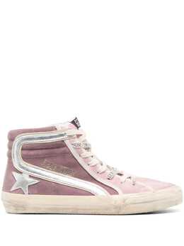 Golden Goose Slide high-top suede sneakers 20383837