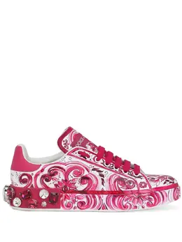 Dolce & Gabbana Portofino Majolica-print sneakers 20043921