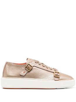 Santoni metallic buckle-strap sneakers 19361882