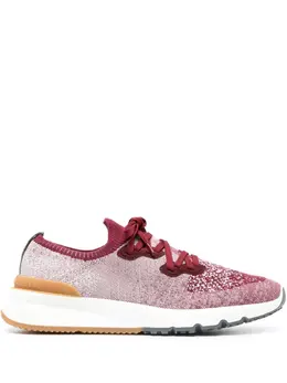 Brunello Cucinelli knitted upper low-top sneakers 20236998