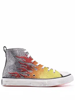 Philipp Plein Flames Megastar high-top sneakers 16616005