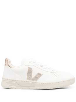 Veja V12 metallic leather sneakers 20518043