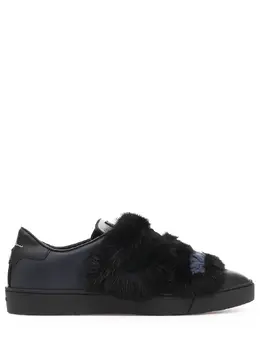 Santoni Кожаные кеды с декором 1430218
