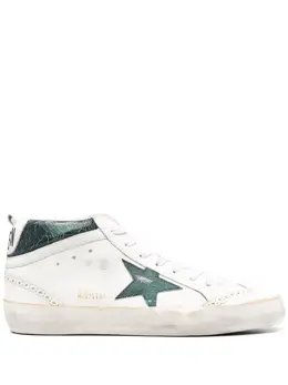 Golden Goose cracked-effect Mid Star sneakers 19844912