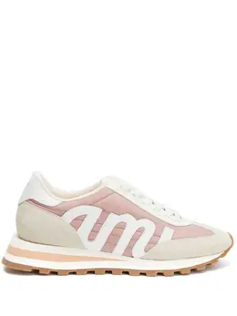 Ami Paris logo-patch panelled sneakers 20251177