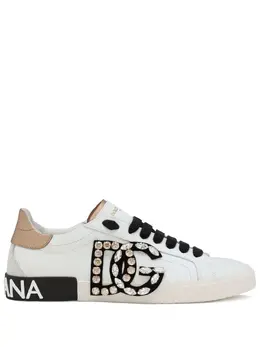Dolce & Gabbana Portofino rhinestone-embellished sneakers 20045126