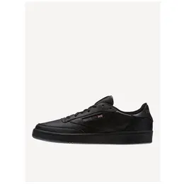 Кроссовки Reebok Club C 85, полнота F (EU)/ на среднюю стопу, размер 11 US, черный 101185876744