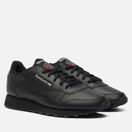 Женские кроссовки Reebok Classic Leather, цвет чёрный, размер 35.5 EU 100008497-3755280