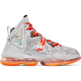 Кроссовки Nike LeBron 19 EP, белый/оранжевый/мультиколор dc9341-001