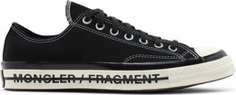 Кроссовки Converse Fragment Design x Moncler x Chuck 70 Low Black, черный 172320c | black