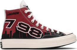 Кроссовки Converse Chinatown Market x Chuck 70 High Bulls Championship Jacket, красный 171243c | red