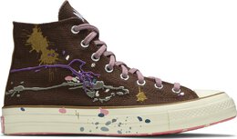 Кроссовки Converse Bandulu x Chuck 70 High Paint Splatter - Cappuccino Base, коричневый 169909c | brown