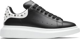 Кроссовки Alexander McQueen Studded Oversized Sneaker White Black, черный 553776 whgp5 1070 | black