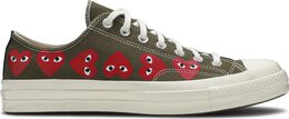 Кроссовки Converse Comme des Garçons Play x Chuck 70 Low Top Multi Heart, зеленый 162976c | green