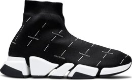 Кроссовки Balenciaga Speed 2.0 Sneaker Black Logo Licence Printed, черный 645421 w2dbt 1090 | black