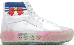 Кеды Vans Sailor Moon x Sk8-Hi Stacked Pretty Guardian - Silver, белый vn0a4btwslv | white