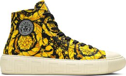 Кроссовки Versace Canvas High Barocco Print - Black Gold, черный dsu8403 dte4g 5w08v | black