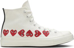 Кроссовки Converse Comme des Garçons Play x Chuck 70 Hi Top Multi Heart, белый 162972c | white