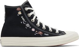 Кроссовки Converse Wmns Chuck Taylor All Star High Embroidered Floral - Black, черный a01585c | black