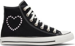 Кроссовки Converse Wmns Chuck Taylor All Star High Embroidered Hearts - Black, черный a01602f | black