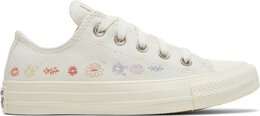 Кроссовки Converse Wmns Chuck Taylor All Star Low Embroidered Floral - Egret, белый a01595c | white