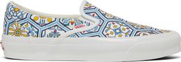 Кеды Vans KITH x Classic Slip-On Blue Moroccan Pattern, синий vn0a45jk2cm | blue