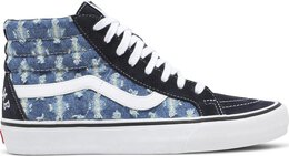 Кеды Vans Supreme x Sk8-Hi Blue Hole Punch Denim, синий vn0a38z32dd | blue